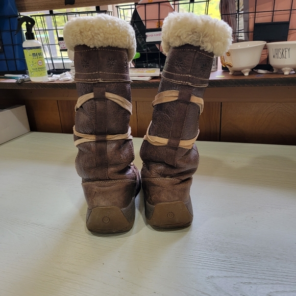 ULU Brown Winter Boots Size 9.5 - Picture 6 of 11